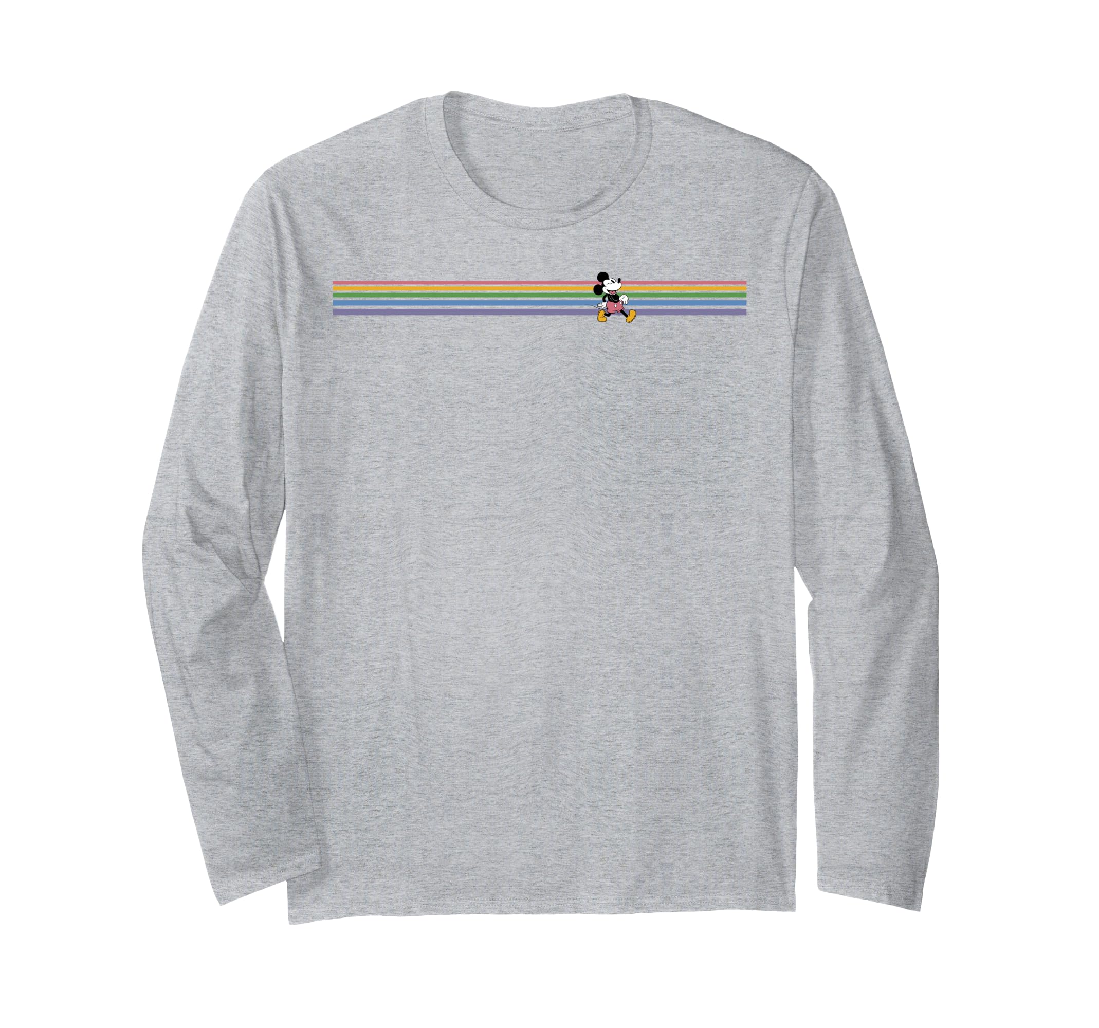Disney Mickey and Friends Rainbow Panel Long-Sleeve T-Shirt