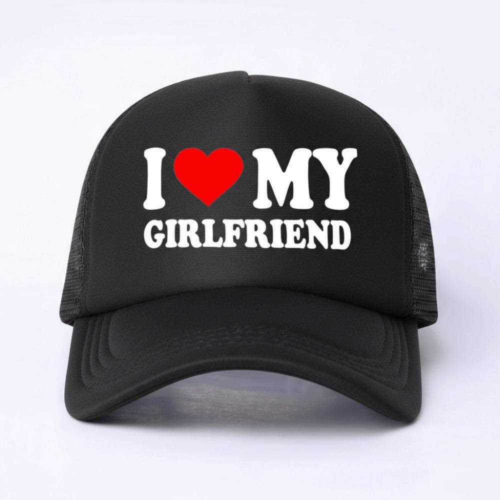 Letter Printing Mesh Baseball Cap Adjustable Breathable Boyfriend Girlfriend Couple Hats Hip-hop Snapback Cap