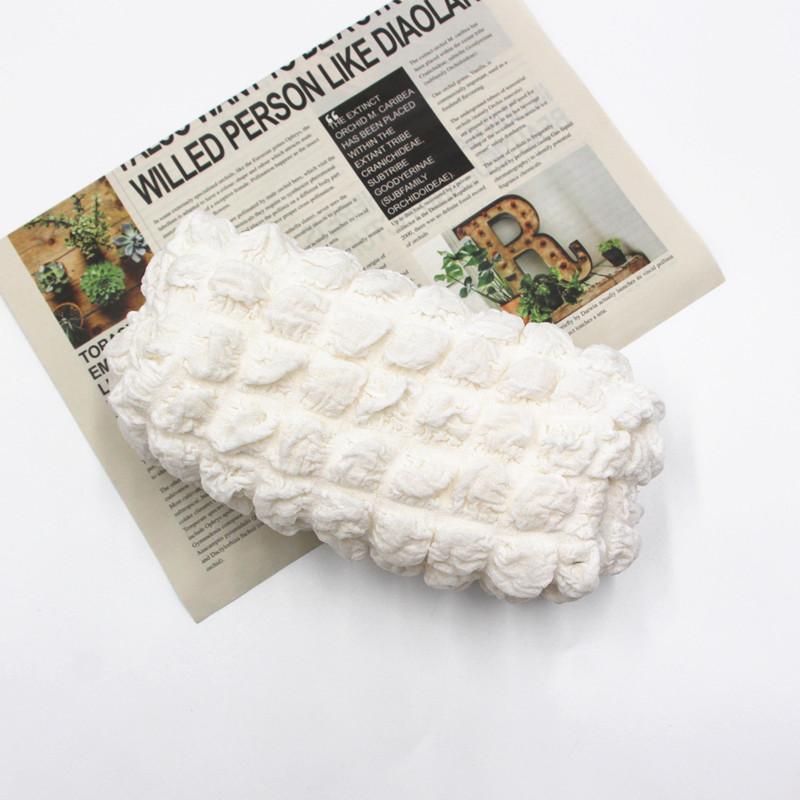 Lattice Case Pencil Cosmetic Bag With Soft Fabric High Storage Gift Capacity