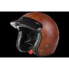 Vintage Helmet Leather Lined Motorcycle Full Helmet Removable Chin Locomotive Men's and Women's Lightweight Small Shell