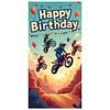 Outdoor-Feierbanner Motocross-Thema Kindergeburtstagsbanner Motocross-Geburtstagskulisse Cartoon Für Jungen Geburtstagsparty
