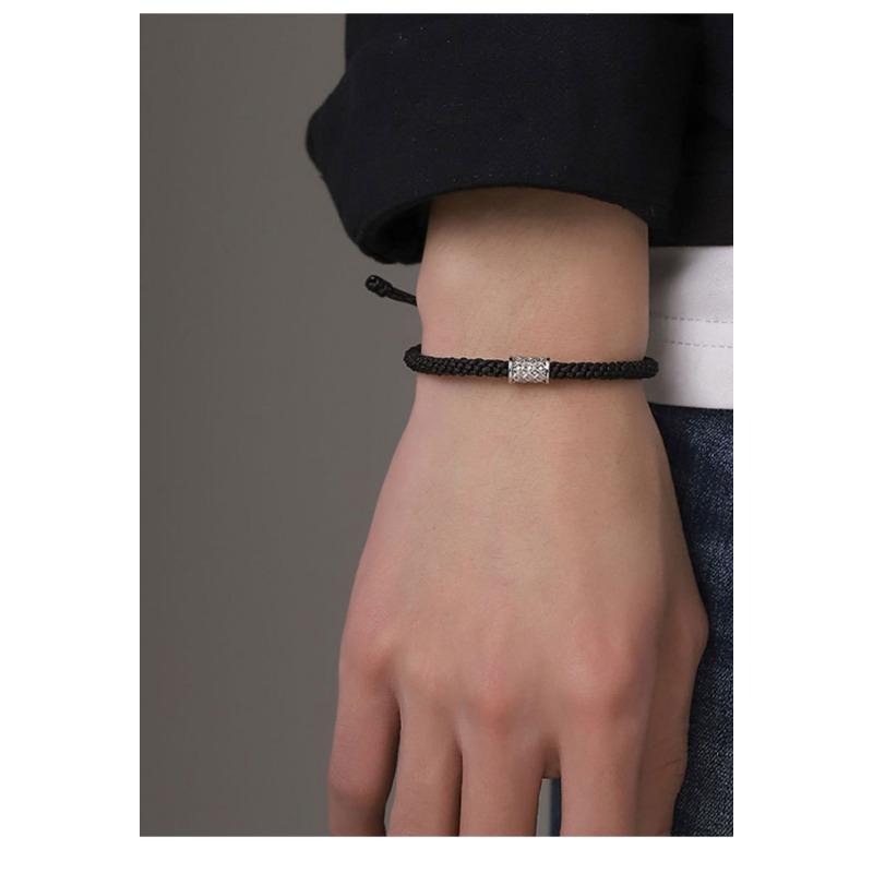 Vintage Minimalist Ins Style Woven Braided Bracelet For Men