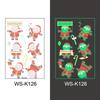 In-Stock Luminous Christmas Temporary Tattoo Stickers for Holiday Party & Window Decoration Gifts
