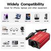 300W Single Phase Car Use Power Supply Inverter with EU Socket DC12V to AC220V/110V Output USB QC3.0 + PD65W Fast Charging