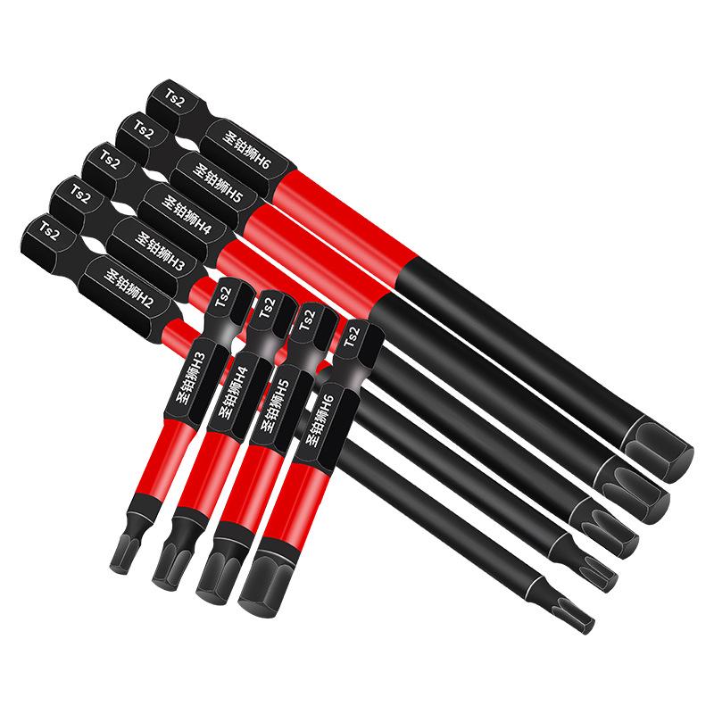 Extended S2 Hex Socket Driver Bits Set for Electric and Pneumatic Screwdrivers