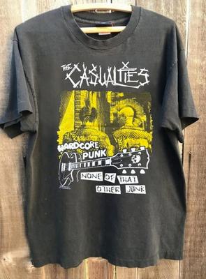 The Casualties 90s Vtg Basic Black Unisex T Shirt Classic Style Tee NH26355 Unisex T-Shirt