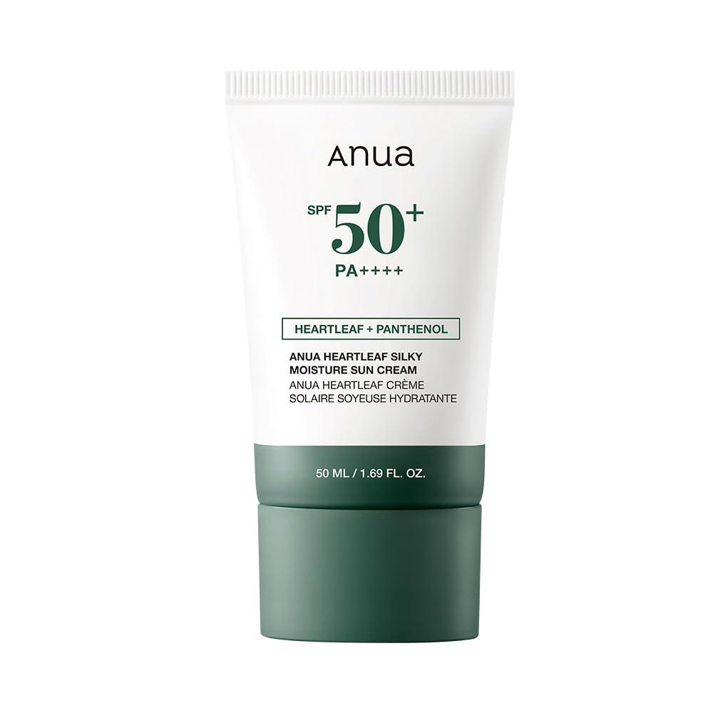 

ANUA Houttuynia Silky Moisture Sun Cream 50ml Facial Daily Sun No White For Sensitive Makeup Makeup Heartleaf Silky Moisture Sun Cream Korean