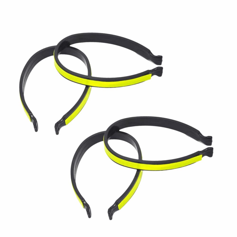 4PCS High Reflective Reflective Bike Trouser Clips  Reflective Riding Accessory