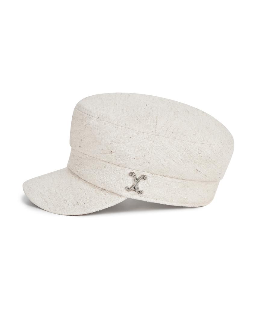 Bajal Va Curved Studded Sailor Cap Cream