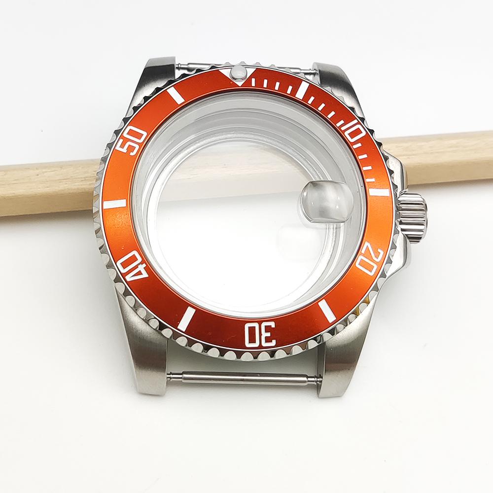Stainless steel case, suitable for Japanese NH35/36 movement, transparent back cover--40MM