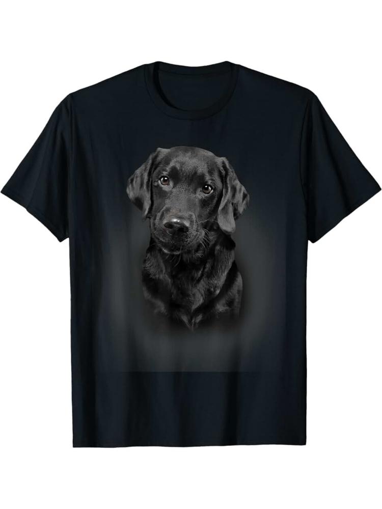 Labrador Retriever Hundeliebhaber-Süßer Welpe Grafikdesign-100% Baumwolle Sommer Freizeit Rundhals Kurzarm Bedrucktes Herren-T-Shirt.