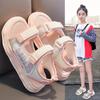 Girls sandals summer new middle-aged and older children's soft-soled non-slip girls' light sports shoes children's beach shoes