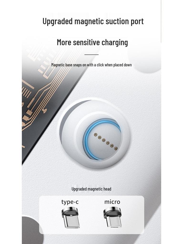 Fast Charging Transparent Wireless Speaker & Phone Holder with Magnetic Suction