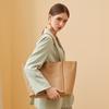 2024 Genuine Leather Women's Tote: Large Capacity Summer Handbag for Work and Commute.