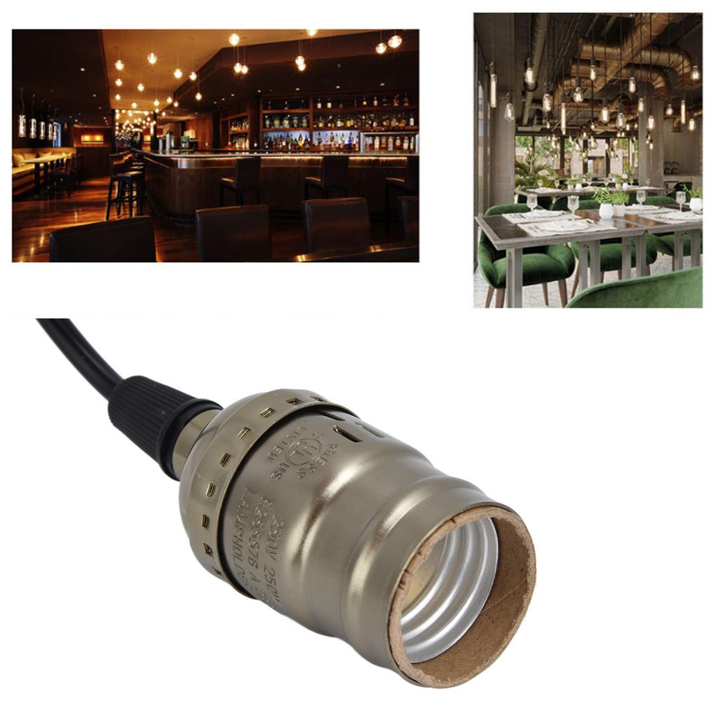 Chandelier Lamp Holder 110V to 240V Retro Ceiling Hanging Light Bulb Socket Base