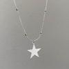 Star Pendant Necklace Star Neck Jewelry Alloy Texture Star Necklaces for Daily
