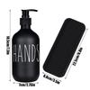 Generic Matte Black Soap Dispenser Dishwashing Detergent Hand Soap Refill Pump Bottle with Silicone Storage Tray Kitchen Dispenser (Tray Included)