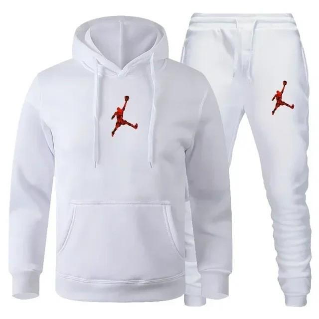 Novo Conjunto de Moletom Esportivo Masculino Estilo Europeu-Americano Outono/Inverno