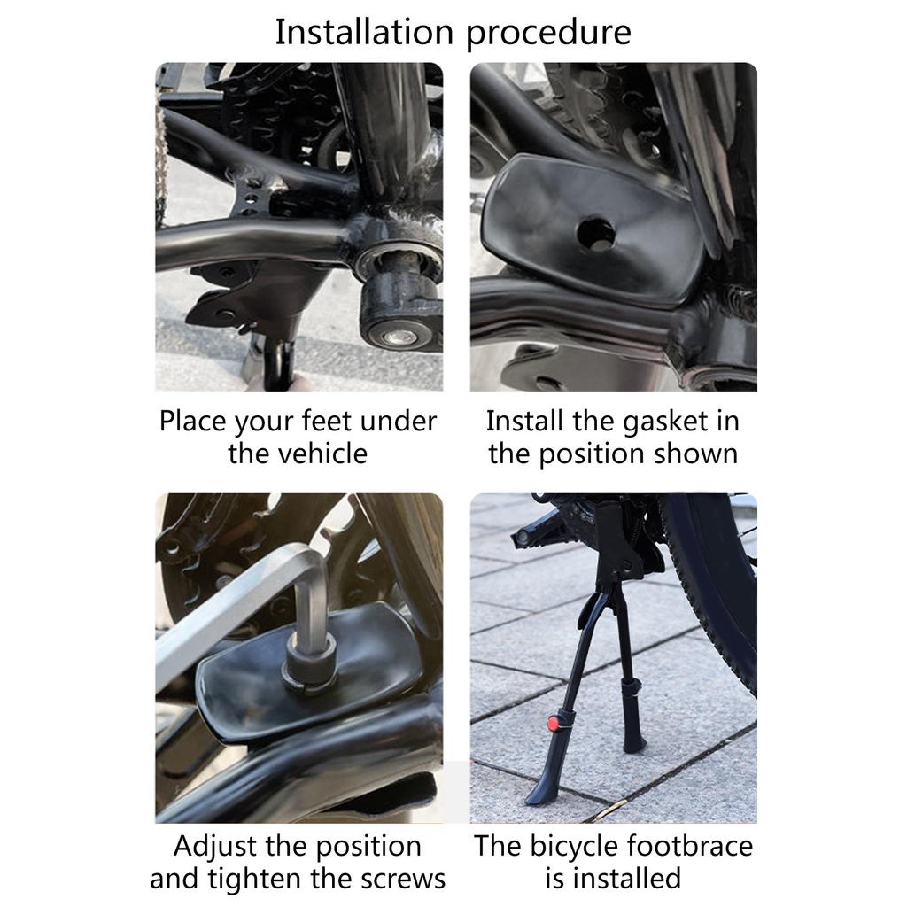 Adjustable Bike Kickstand for 24-29 Inch Mountain/Road Bike Double Support Kick Stand