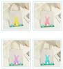 Easter Bunny Gift Handbags Cute Stuffed Ball Tote Bag Basket Kids Candy Goodie Rabbit Ear Bags Portable Eco Storage Container