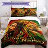 Bob Marley Individueller Text Bettbezug-Set Design zur Dekoration des Zimmers Maschinenwaschbar Heimdekoration Am besten für Weihnachten