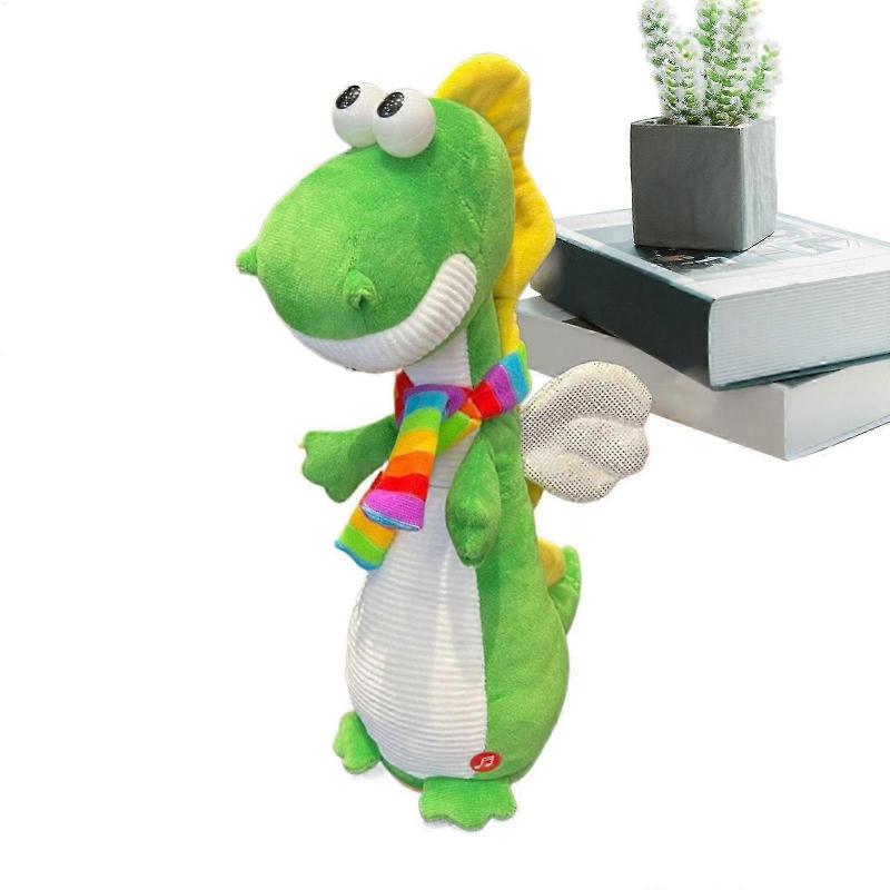 Dinosaur Electrics Toys Interactive Dinosaur Toy Musical Plushs Dinosaur s Wiggling Dinosaur Toy Rechargeable Dinosaur Toy Cute Dinosaur Plu