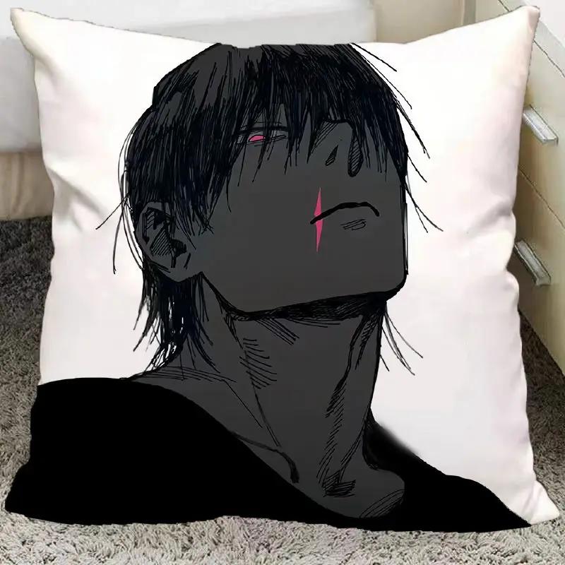 Anime Jujutsu Kaisen Toji Fushiguro Pillow And Pillowcase Double Sided Pattern Throw Pillows 40X40Cm