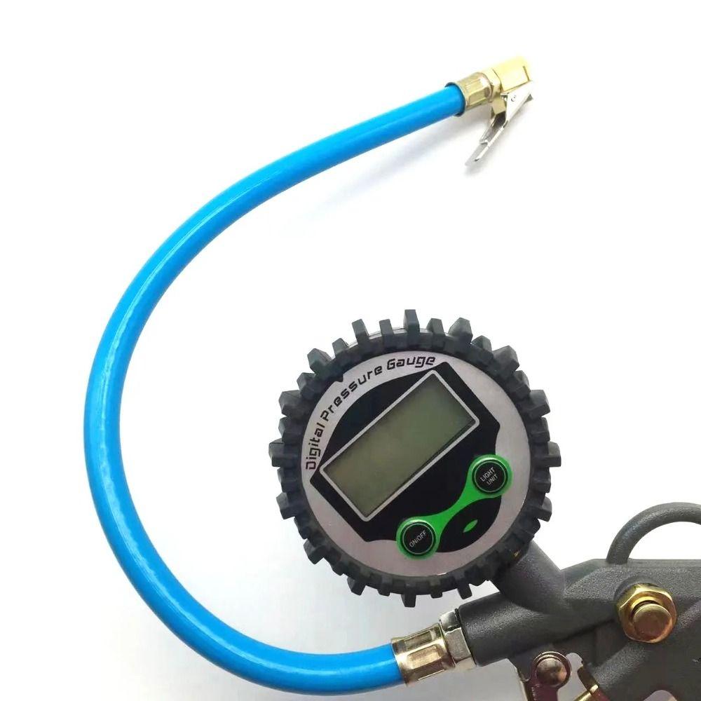Precision Digital Tire Pressure Gauge 0-250PSI Short Pressure Measuring Valve Motorcycle