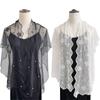 Embroidered Flower Dresses Shawls Elegant Female Headscarf Women's Lace Scarf Shawl  for Women