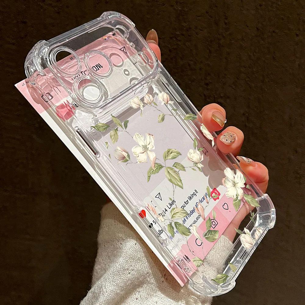 Flower Phone Case For Samsung Galaxy A57 5G A37 A56 A16 A17 A55 A15 A06 A07 A36 A35 A26 A14 A54 A53 A52 A33 A32 A23 A25 A05 A05S