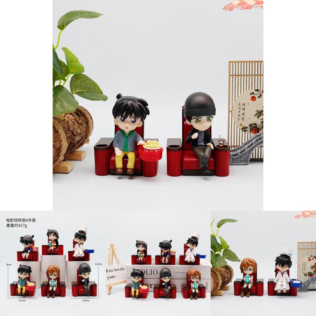 Detective Conan Rachel Moore Anita Hailey Kuroba Kaito Movie Theater Figurines For Office Desk