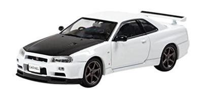 CARNEL 143 Nissan Skyline GT-R VspecII N1 (BNR34) 2000 Weiß Fertigprodukt CN430001
