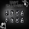 Halloween False Nail 24PCS Glittering Festival Fingernail Art Friendly For Party Costume