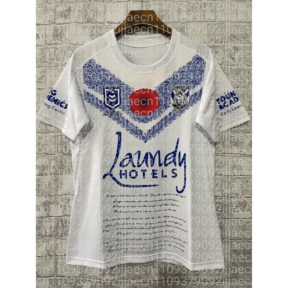 Summer Men's Bestseller Canterbury-Bankstown Bulldogs Rugby Training T-shirt A Breathable Sports Top for Both FamilyMatching