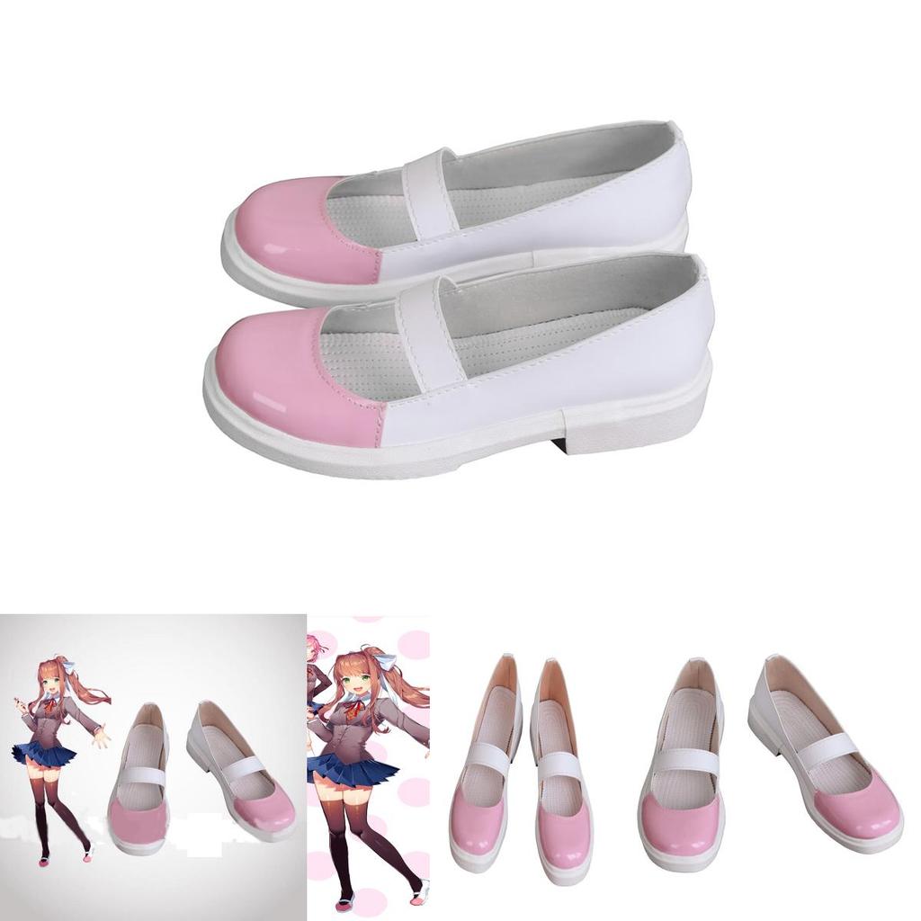 Hochwertige Doki Doki Literature Club Monika Cosplay-Schuhe für Damen