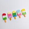 100pcs Resin Rainbow Ice Cream Flatback Cabochon Summer Popsicle Decor DIY Scrapbook for Jewelry Making Phone Case Accessory
