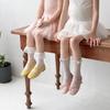 Mädchen Sommer Dünn Nahtlos Wadenmitte Atmungsaktiv Einfarbig Mückenschutz Baby Rüschensocken