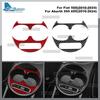 For Fiat 500/Abarth 595/695 2016 2017 2018      2024 Cup Holder Frame Real Soft Carbon Fiber Sticker LHD RHD