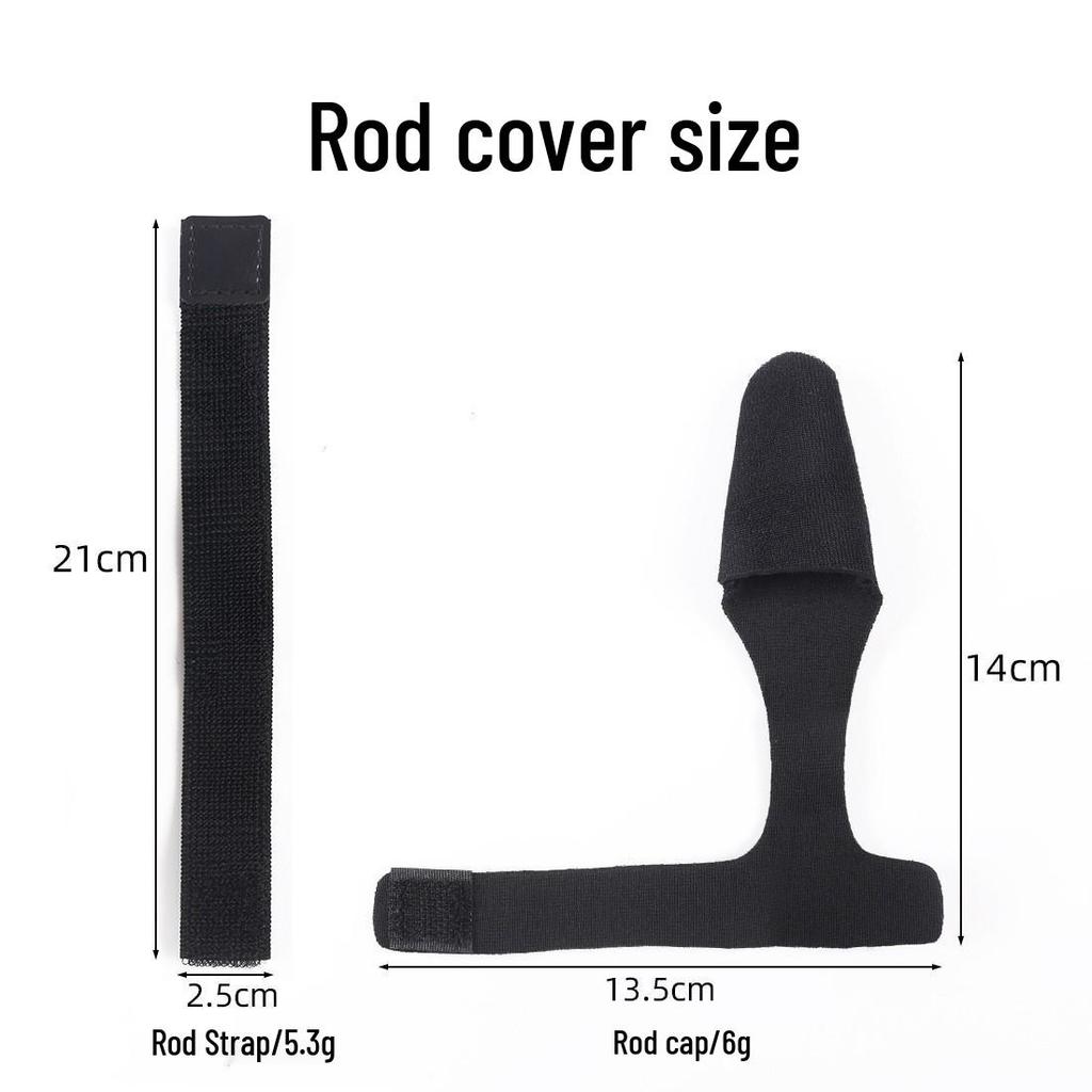 Cross-Border Fishing Rod Bundle with Protective Sleeve, High-Elastic Velcro Ties, Perfect Fishing Gear and Accessories.