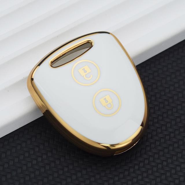 2 3 Knapper TPU Fjernkontroll Bilnøkkeldeksel for Toyota Avanza Wigo Grand Daihatsu Xenia PERODUA Alza Myvi Axia Nøkkelring