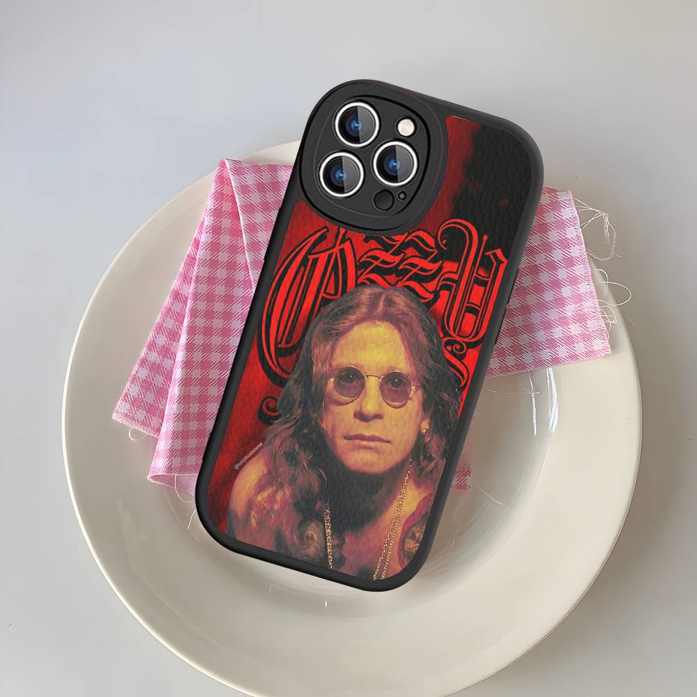O-Ozzy Osbourne Band Phone Case For IPhone 16 15 14 13 Pro Max 11 12 Plus Leather Silicone Cover