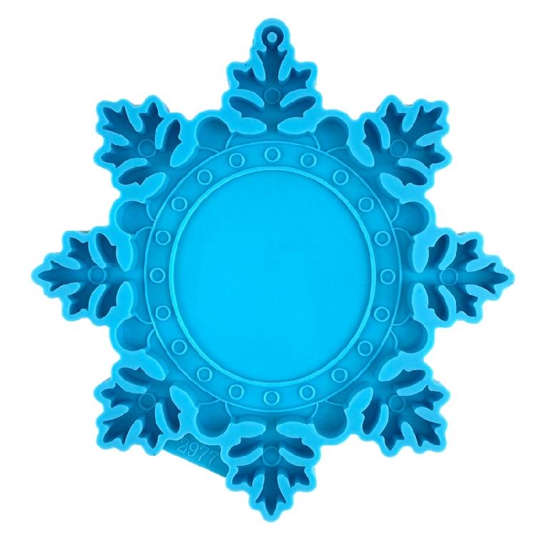 

Snowflake Mirror Photo Frame Ornaments Silicone Molds Suitable for Epoxy Resin 1