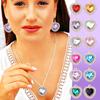 5/10/20 pieces of alloy heart-shaped pendant creative heart-shaped random color pendant DIY earrings necklace bracelet handicrafts jewelry