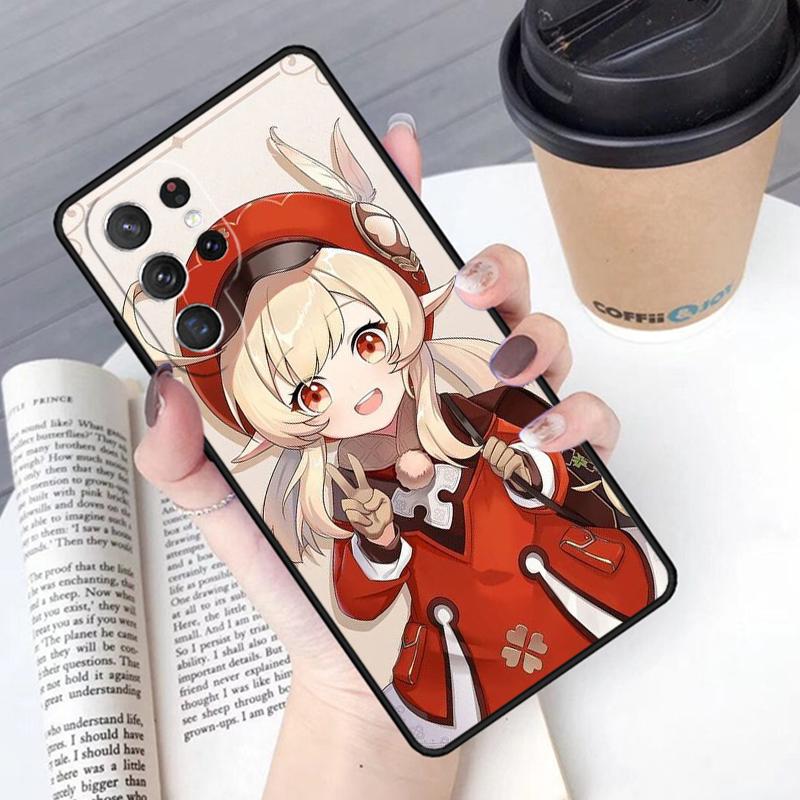 Genshin Impact Klee Phone Case Cover For Samsung Galaxy S24 S25 Ultra S21 S22 Ultra S10E Note 10 Plus Note 20 FE S23