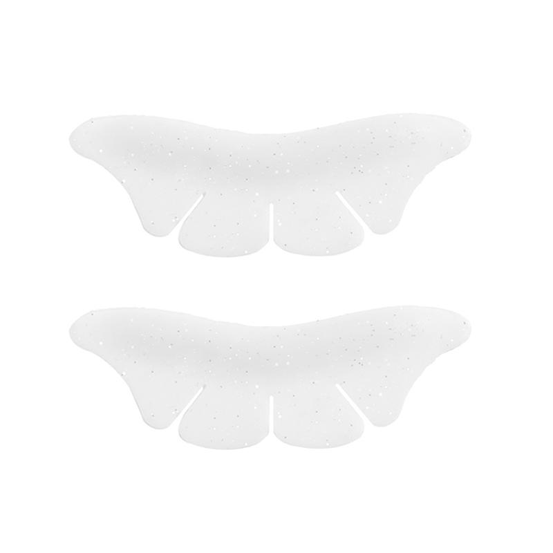 2pcs Silicone Eyelash Perming Pads Glitter Butterfly Shaped Lash Extension Supplies Eyelash Extension Lash Lifting Pads
