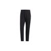 Solid Color Embroidered Logo Mid Waist Drawstring Straight Leg Sports Pants Men Bottoms Black HN2061