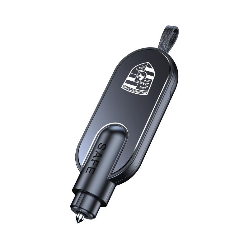 Car Safety Hammer Emergency Glass Window Breaker Escape Tool For Porsche 911 718 Taycan Panamera Cayenne Macan Boxster Cayman