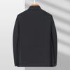 High end business executive jacket with mulberry silk and nylon stretch, men's and middle-aged solid color spring top jacket