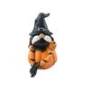 Festives Halloween Resins Pumpkin Gnomes Statue Decors Handcrafted Detailed Sculpture For Tabletop Shelf Display