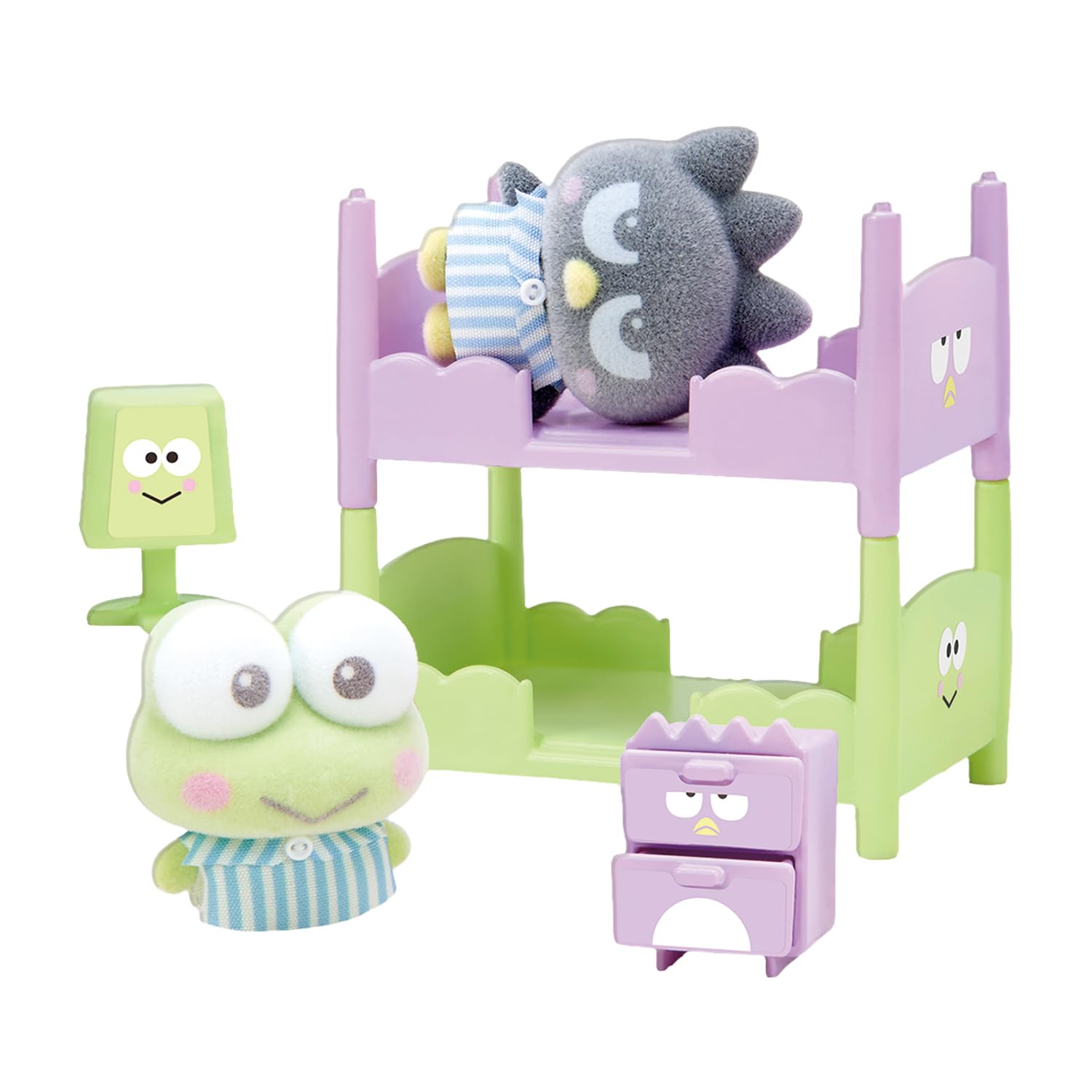 

BANDAI Petit Tomo Персонажи Sanrio Kerokerokeroppi и Badtz-Maru Набор для кровати, от 3 лет